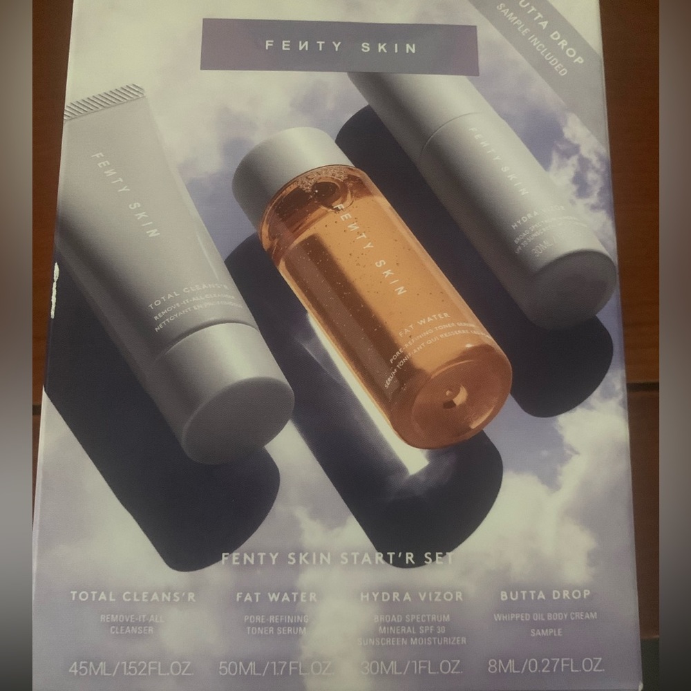 Fenty- skin starter set Great makeup remover cleanser kit!!